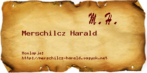 Merschilcz Harald névjegykártya